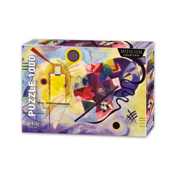 Żółty, czerwony, niebieski, Kandinsky (1000el.) - Sklep Art Puzzle